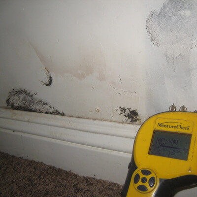 Home's wall interior needing repair